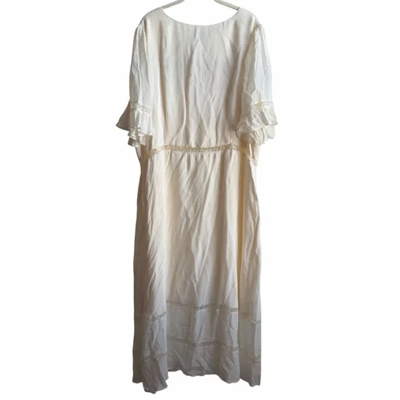 NWT Reformation Woodson Dress Ivory Size 20 New - Picture 5 of 9